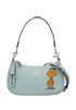 X Peanuts Teri Shoulder Bag, &pound;175, Handbags, Blue, Leather, Front view